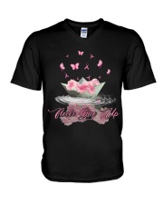 Never Give Up V-Neck T-Shirt tile