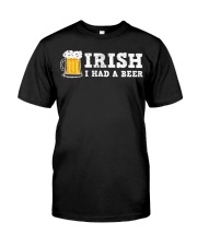 Distressed Irish I had a Beer St Pt Drinking Classic T-Shirt tile