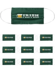 Distressed Irish I had a Beer St Pt Drinking Cloth Face Mask - 10 Pack front