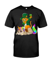 Cat Unicorn Leprechaun St Patricks Day Classic T-Shirt tile