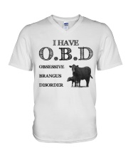 Obsessive Brangus Disorder V-Neck T-Shirt tile