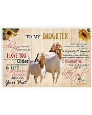 Poster To My Daughter - Boer Goat 17x11 Poster front