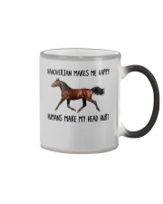 Hanoverian Make Me Happy Color Changing Mug tile