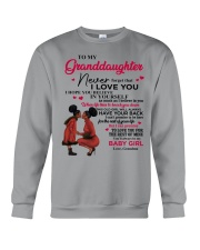 Never Forget That I Love You Yaya To Granddaughter Crewneck Sweatshirt tile