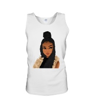 Black Women Art Long Locs And Braids Hairstyle Black Pride Women's Day Unisex Tank tile