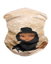 Black Women Art Long Locs And Braids Hairstyle Black Pride Women's Day Neck Gaiter front