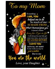 Everything I Am You Helped Me To Be Sunflower To Mom Mother's Day Vertical Poster tile