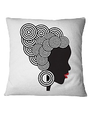 Black Women Line Art Women's Day Square Pillowcase tile