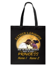 Personalized Father And Daughter Together Princess To Dad Father's Day Tote Bag tile