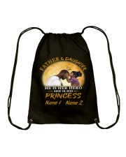 Personalized Father And Daughter Together Princess To Dad Father's Day Drawstring Bag tile