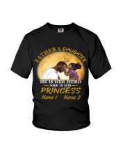 Personalized Father And Daughter Together Princess To Dad Father's Day Youth T-Shirt tile