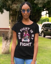 Breast Cancer Her Fight Is My Fight The Breast Cancer Awareness Month Classic T-Shirt apparel-ladies-t-shirt-lifestyle-front-78