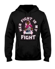 Breast Cancer Her Fight Is My Fight The Breast Cancer Awareness Month Hooded Sweatshirt tile