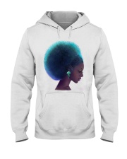 Black Girl Art Beauty Girl Sun Flower Hairstyle Women's Day Hooded Sweatshirt tile