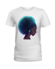 Black Girl Art Beauty Girl Sun Flower Hairstyle Women's Day Ladies T-Shirt tile