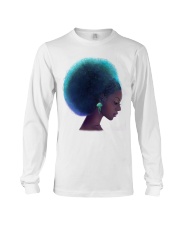 Black Girl Art Beauty Girl Sun Flower Hairstyle Women's Day Long Sleeve Tee tile