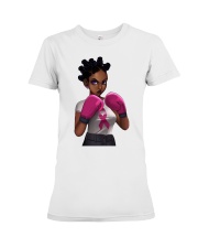 Black Art Are Fighters The Breast Cancer Awareness Month Premium Fit Ladies Tee tile