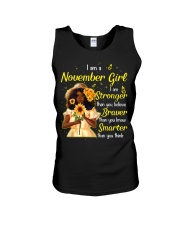 I Am a November Girl Braver Than You Believe Birthday Women's Day Unisex Tank tile