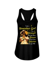 I Am a November Girl Braver Than You Believe Birthday Women's Day Ladies Flowy Tank tile