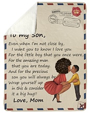 Whenever You Feel Overwhelmed Mom To Son Sherpa Fleece Blanket tile