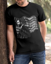 Martin Luther King American Flag Black History Month Classic T-Shirt apparel-classic-tshirt-lifestyle-front-51