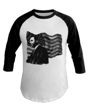 Martin Luther King American Flag Black History Month Baseball Tee tile
