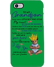 There Was A Little Boy Who Stole My Heart To Grandson Phone Case tile