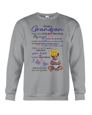 There Was A Little Boy Who Stole My Heart To Grandson Crewneck Sweatshirt tile