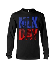 MLK Martin Luther King Peace Equality Work Resist Change Black History Month Long Sleeve Tee tile