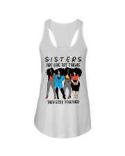 Girls Sisters Are like Fat Things Black Woman To Friend Best Friend Day Ladies Flowy Tank tile