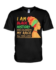 They Make Black History African American Black History Month V-Neck T-Shirt tile