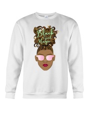 Black Girl Magic Puff Hair Women's Day Crewneck Sweatshirt tile