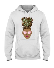 Black Girl Magic Puff Hair Women's Day Hooded Sweatshirt tile