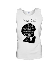 June Girl They Whispered To Her You Cannot Withstand The Storm Birthday Women's Day Unisex Tank tile
