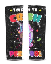 I'm ready to crush preschool unicorn Back To School Glitter Tumbler tile