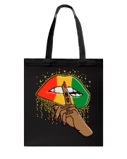 No Justice No Peace Lips Juneteenth Tote Bag tile