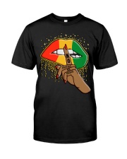 No Justice No Peace Lips Juneteenth Premium Fit Mens Tee tile