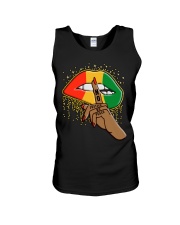 No Justice No Peace Lips Juneteenth Unisex Tank tile