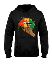 No Justice No Peace Lips Juneteenth Hooded Sweatshirt tile