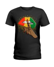 No Justice No Peace Lips Juneteenth Ladies T-Shirt tile