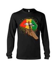 No Justice No Peace Lips Juneteenth Long Sleeve Tee tile