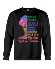 January Queen I Am Confident Birthday Women's Day  Crewneck Sweatshirt tile