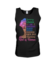 January Queen I Am Confident Birthday Women's Day  Unisex Tank tile