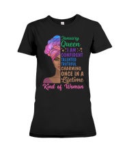 January Queen I Am Confident Birthday Women's Day  Premium Fit Ladies Tee tile