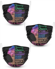 January Queen I Am Confident Birthday Women's Day  Masks tile