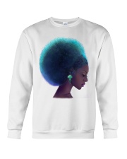Black Girl Sea Afro Puff Women's Day Crewneck Sweatshirt tile