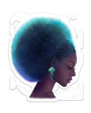 Black Girl Sea Afro Puff Women's Day Sticker tile