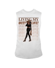Black Woman Living My Best Life Black Pride Women's Day Sleeveless Tee tile