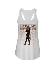 Black Woman Living My Best Life Black Pride Women's Day Ladies Flowy Tank tile