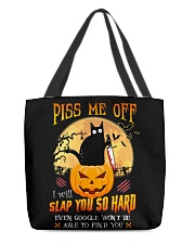 Piss Me Off I Will Slap You So Hard Halloween Day All-Over Tote tile